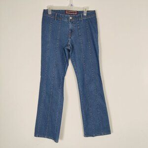Guess Jeans Women's Straight Jeans Size 30 Blue Cotton Blend Casual Daily Chic